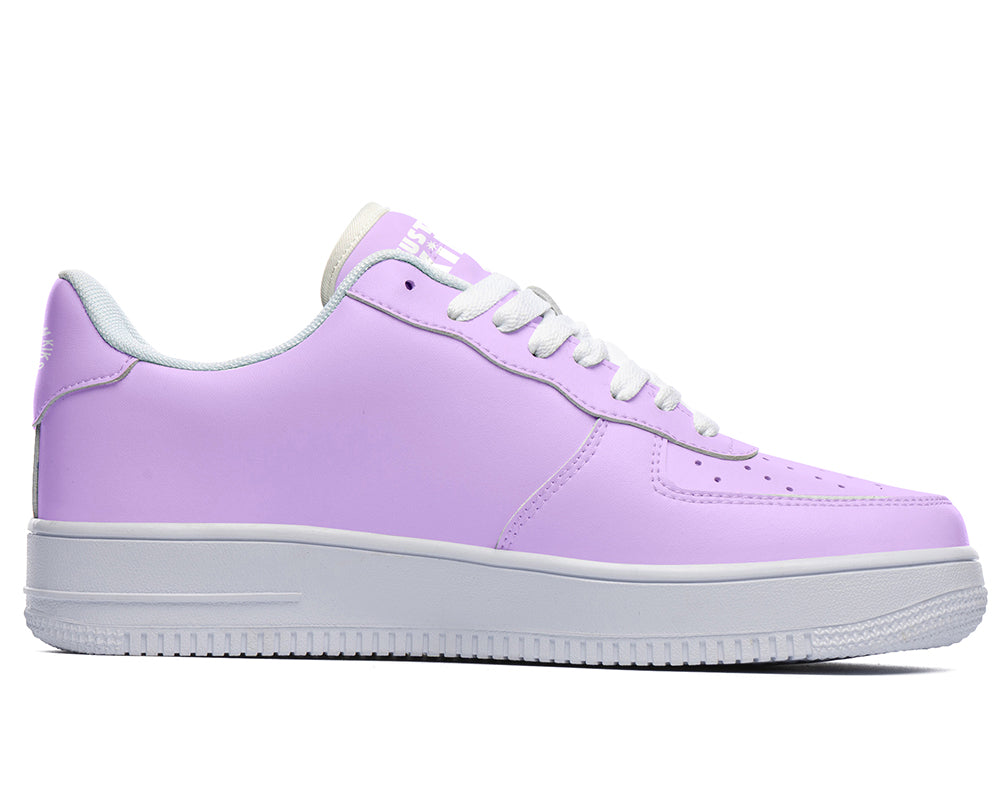 Mauve Sneakers: Solid Mauve Court Sneakers