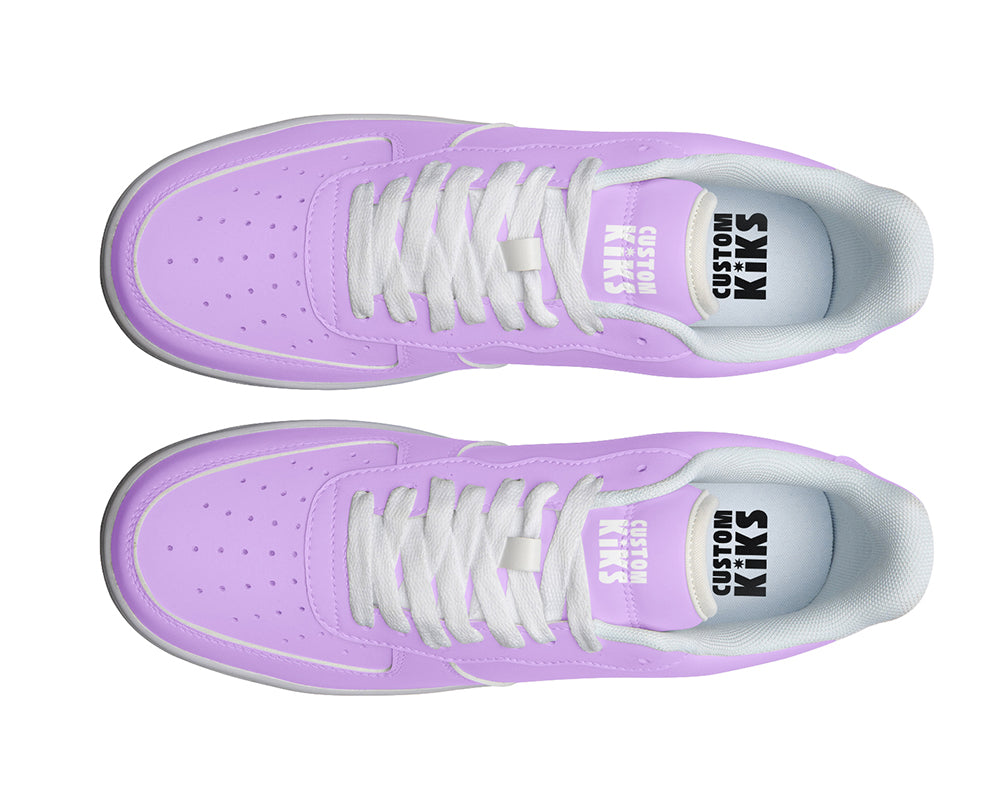 Mauve Sneakers: Solid Mauve Court Sneakers