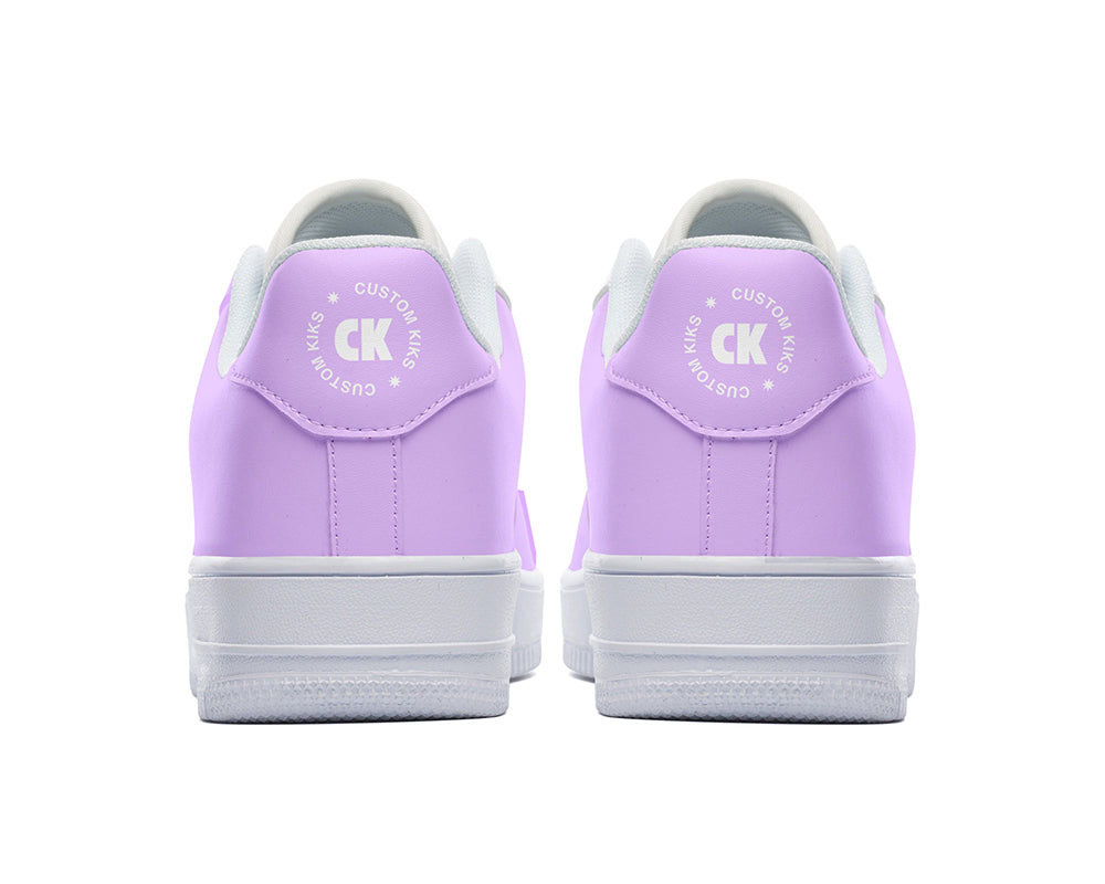 Mauve Sneakers: Solid Mauve Court Sneakers