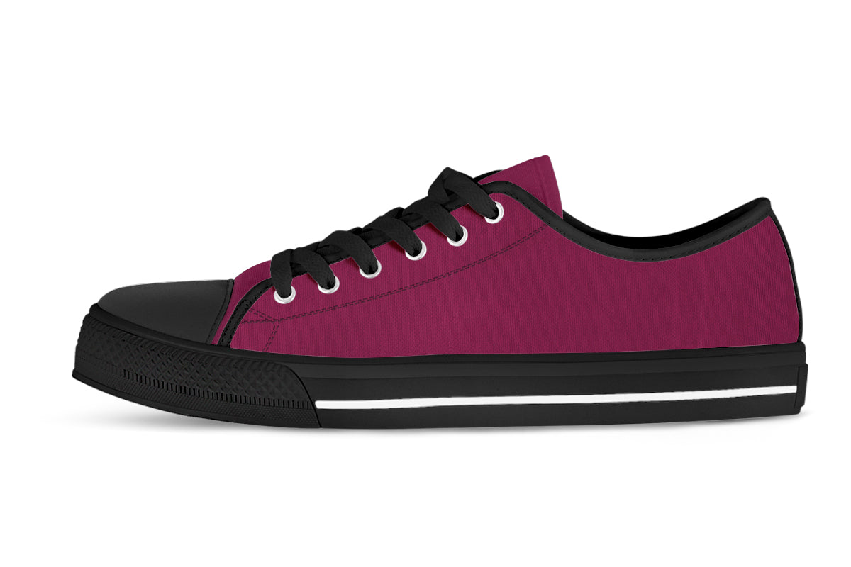 Mulberry Sneakers: Solid Mulberry Low Top Sneakers
