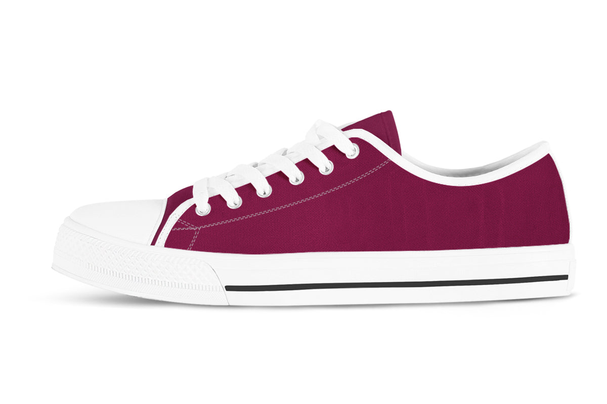 Mulberry Sneakers: Solid Mulberry Low Top Sneakers