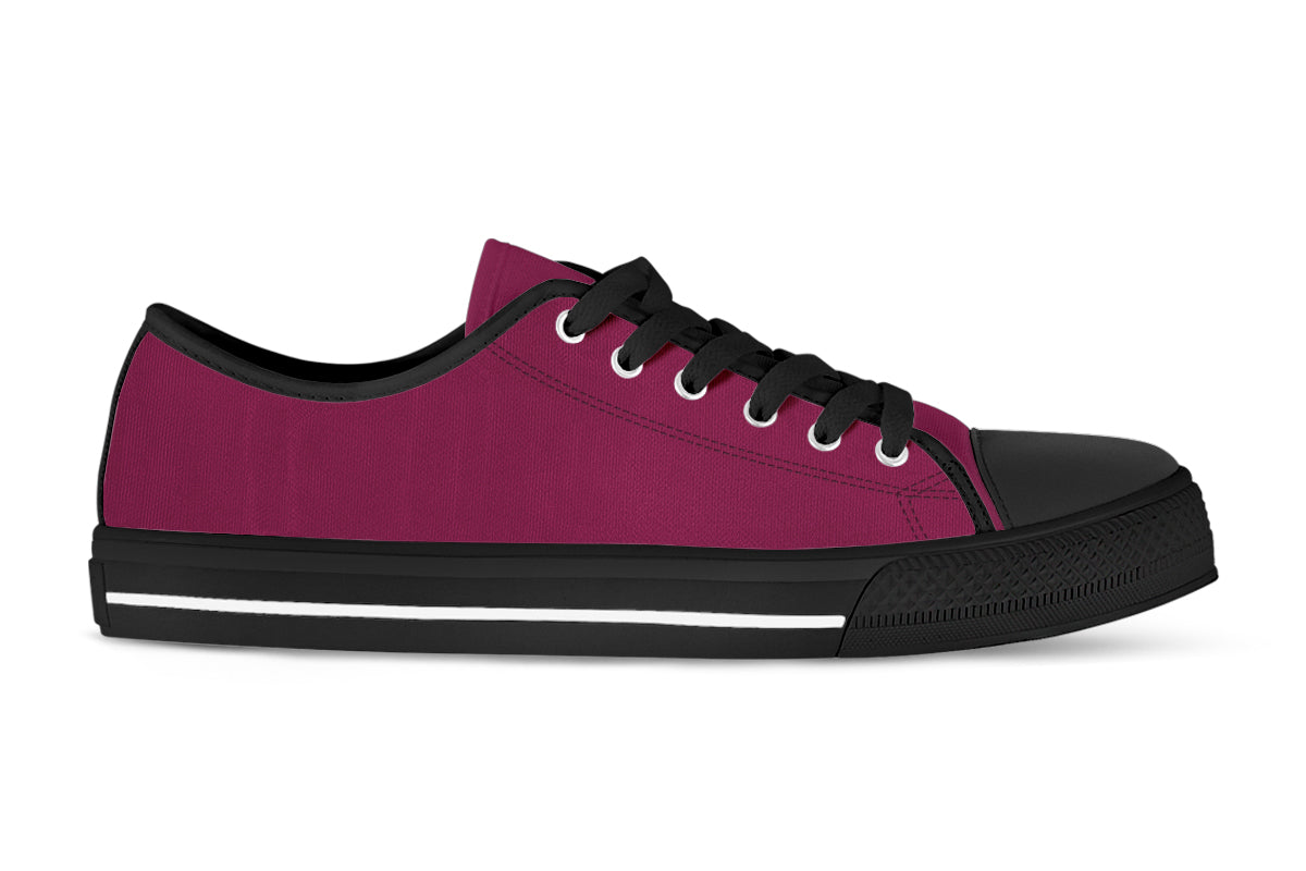 Mulberry Sneakers: Solid Mulberry Low Top Sneakers