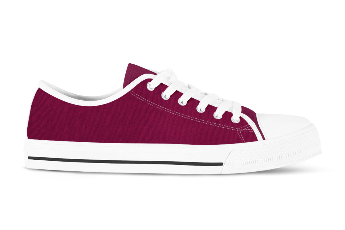 Mulberry Sneakers: Solid Mulberry Low Top Sneakers