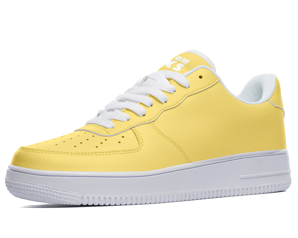 Mustard Sneakers: Solid Mustard Court Sneakers