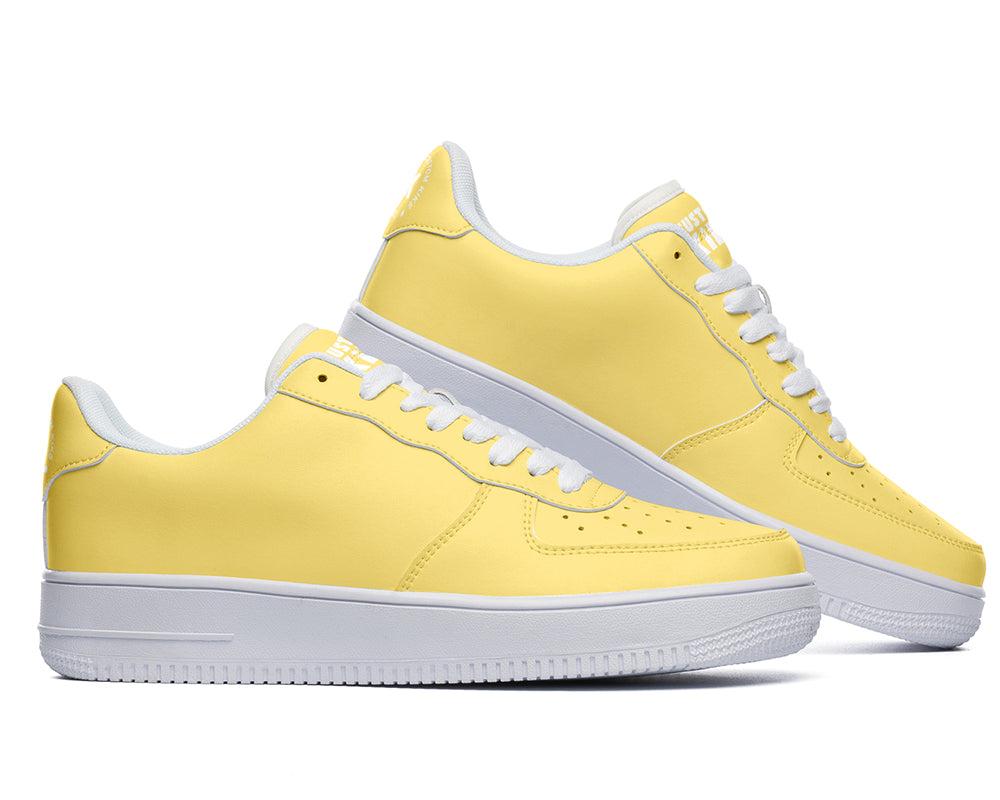 Mustard Sneakers: Solid Mustard Court Sneakers