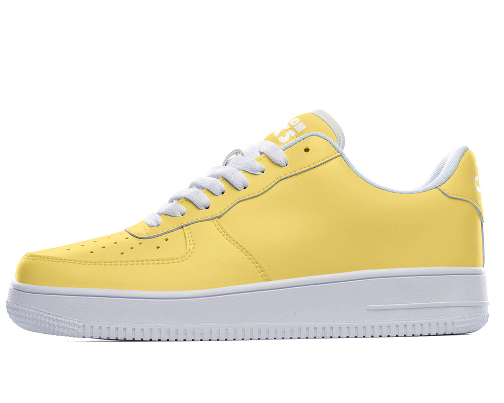 Mustard Sneakers: Solid Mustard Court Sneakers