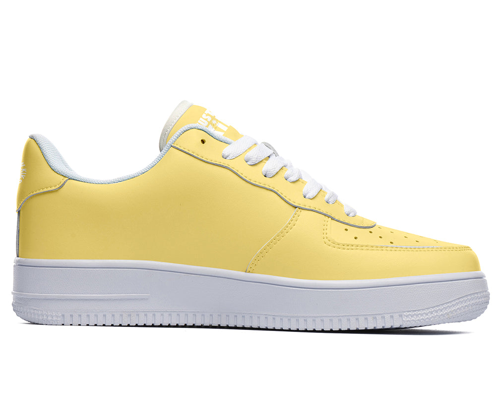 Mustard Sneakers: Solid Mustard Court Sneakers