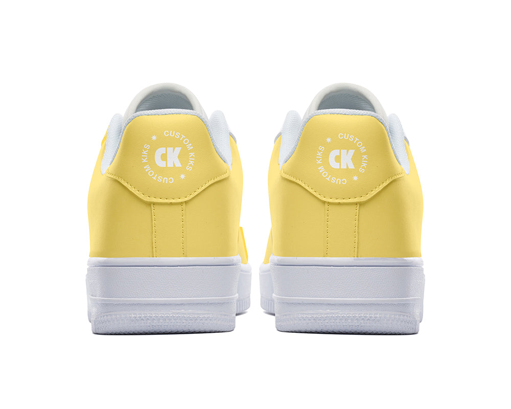 Mustard Sneakers: Solid Mustard Court Sneakers