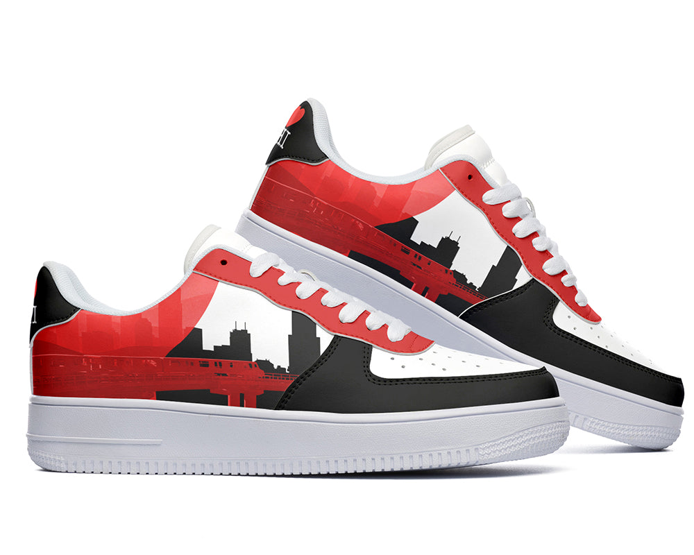 Chicago Sneakers: Chicago Skyline Court Sneakers