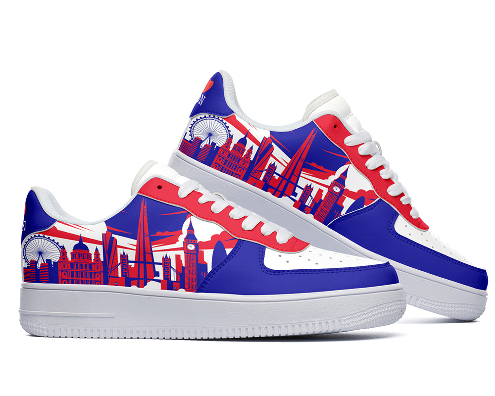 London Sneakers: London Skyline Court Sneakers