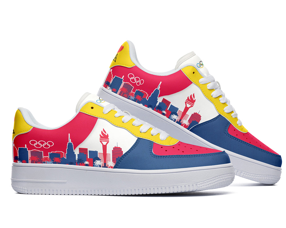 Los Angeles Sneakers: Los Angeles Skyline Court Sneakers