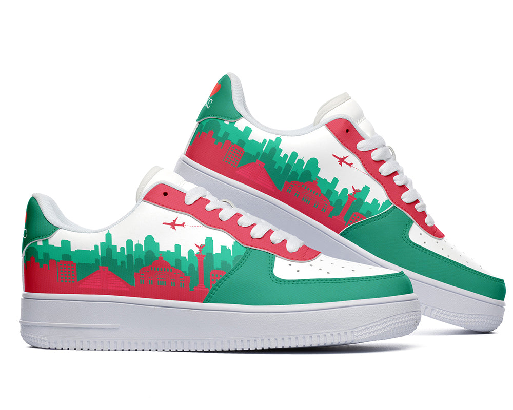 Mexico City Sneakers: Mexico City Pattern Court Sneakers