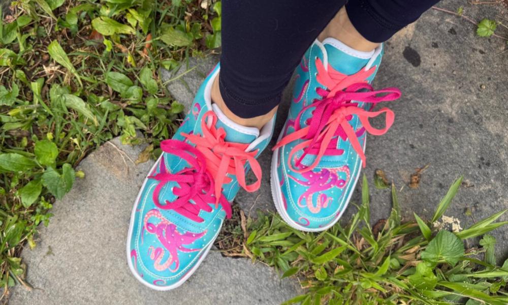 Octopus Sneakers: Octopus Pattern Court Sneakers