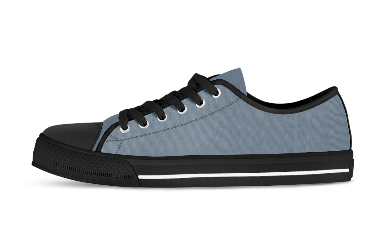 Slate Sneakers: Solid Slate Low Top Sneakers