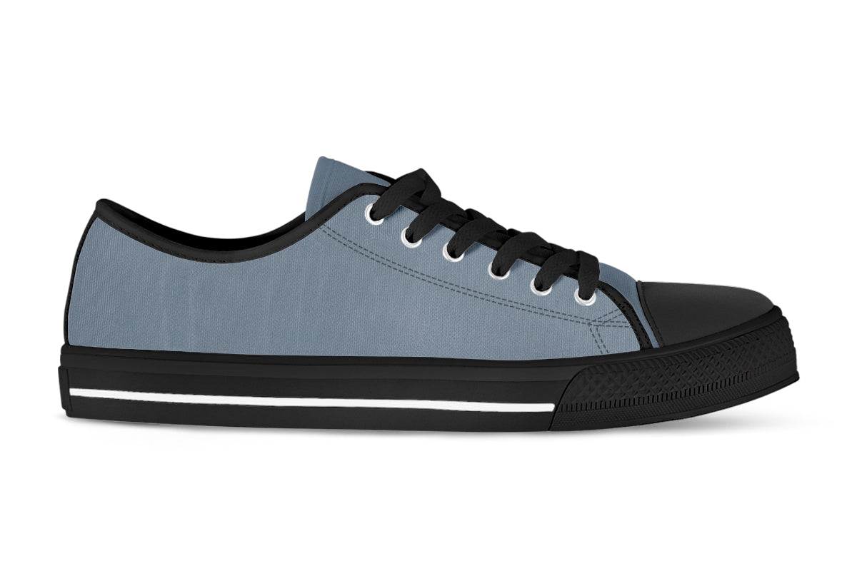 Slate Sneakers: Solid Slate Low Top Sneakers