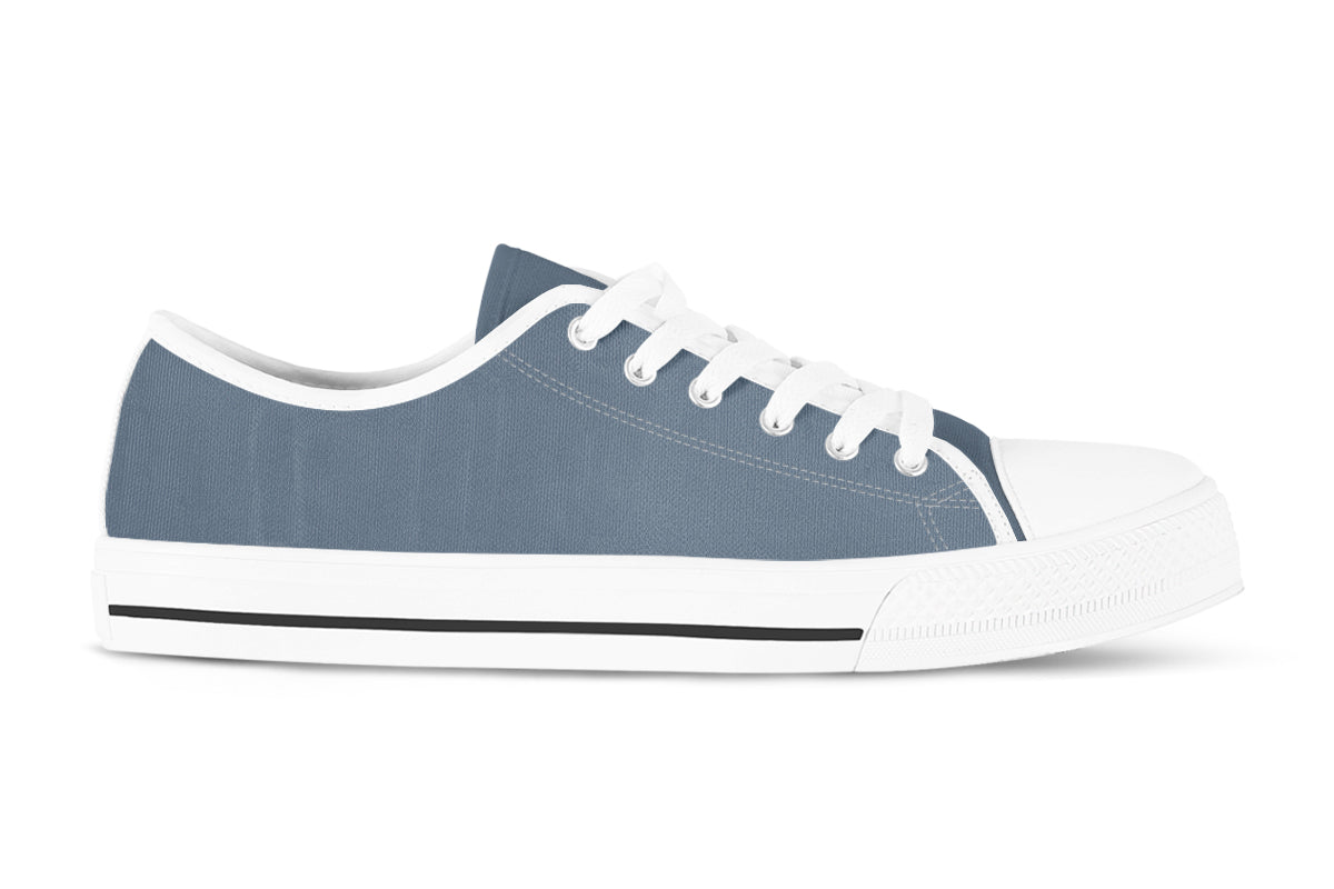 Slate Sneakers: Solid Slate Low Top Sneakers