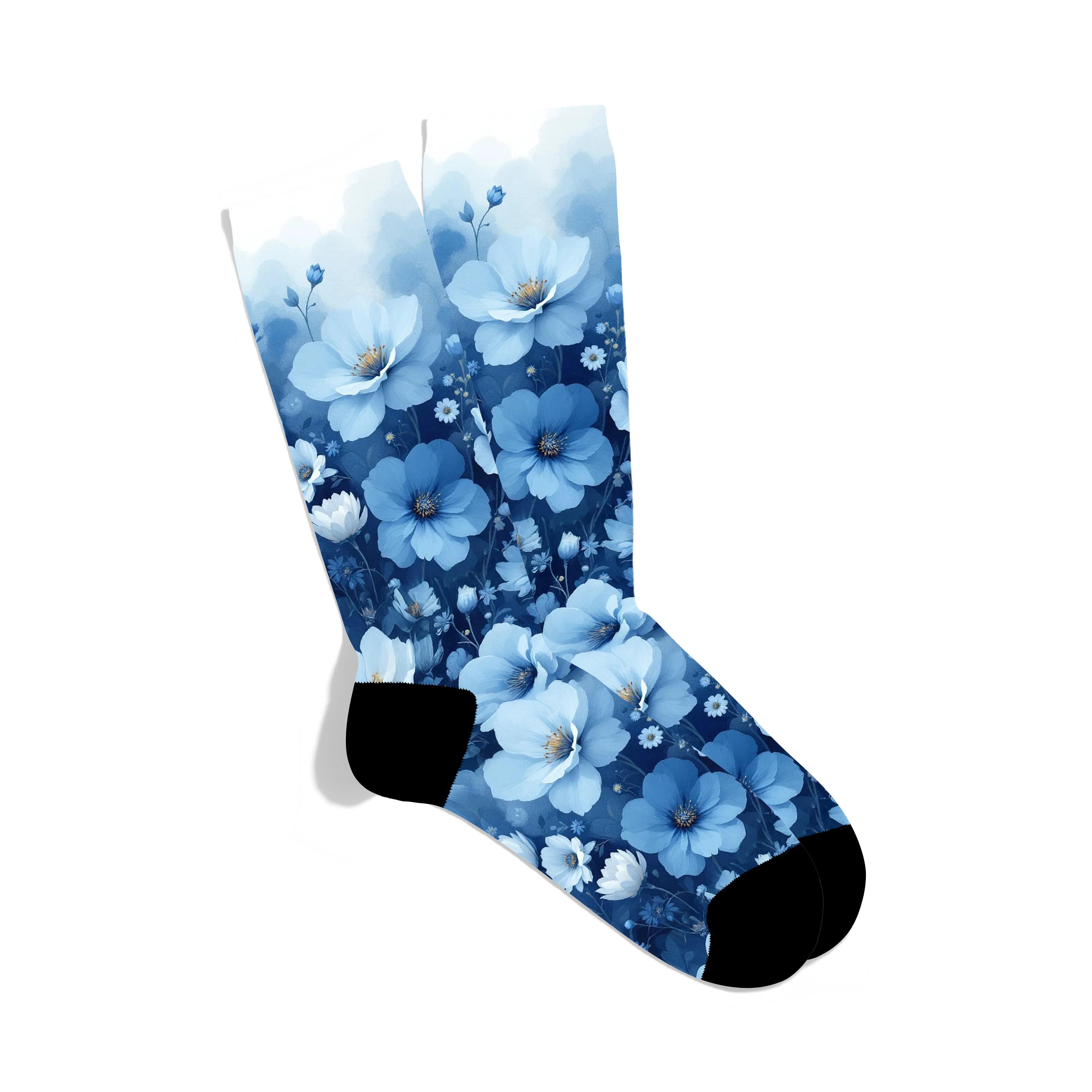 Winter Flower Socks