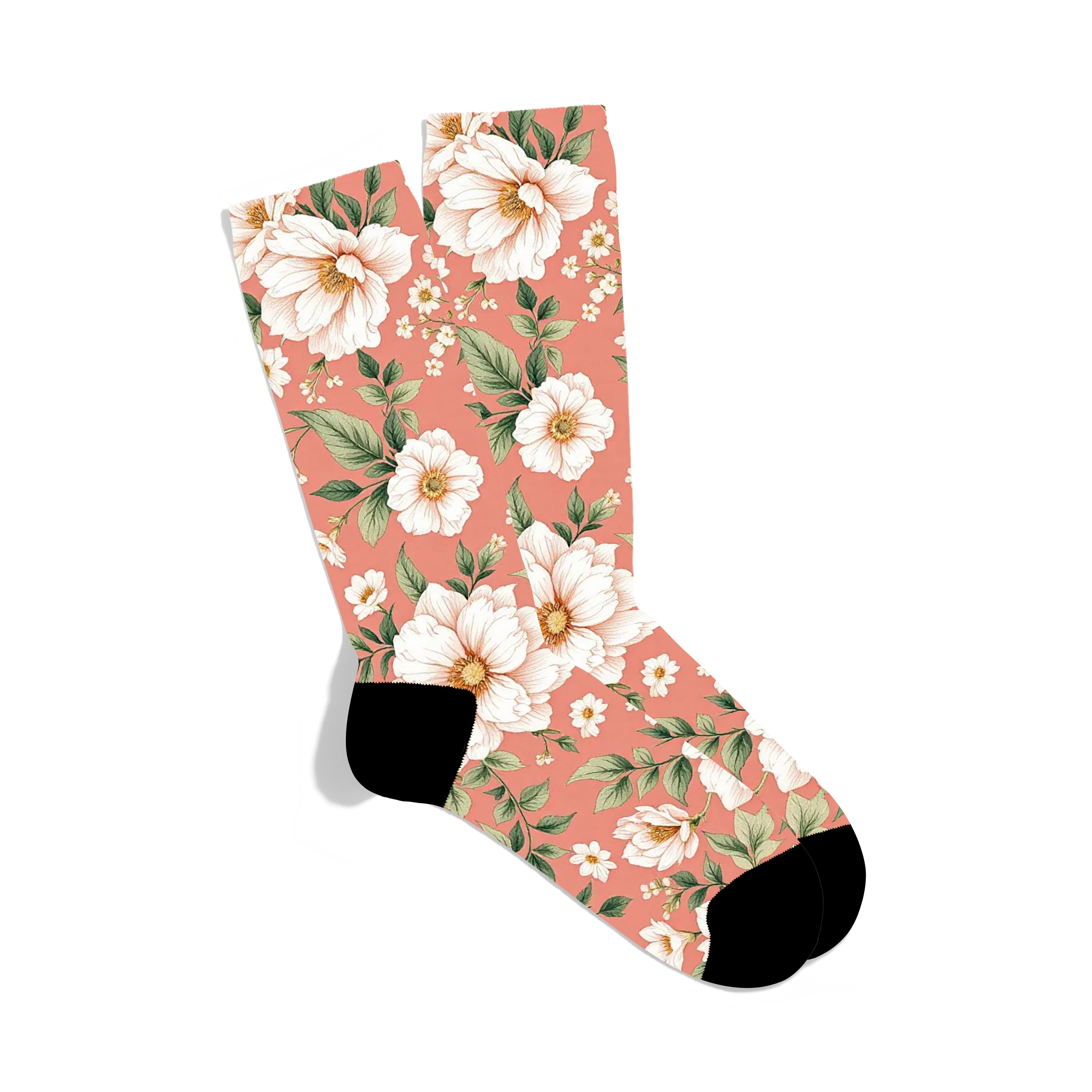 White Flower Socks