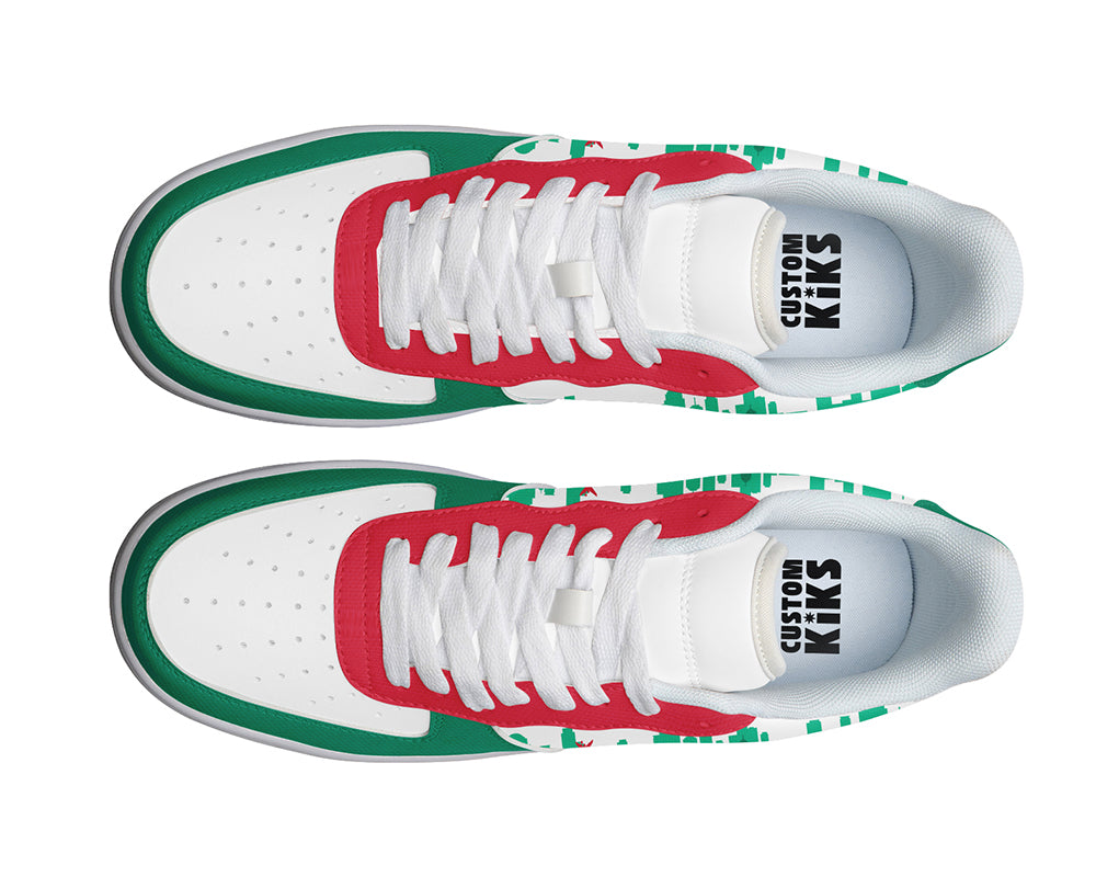 Mexico City Sneakers: Mexico City Skyline Illustration Court Sneakers