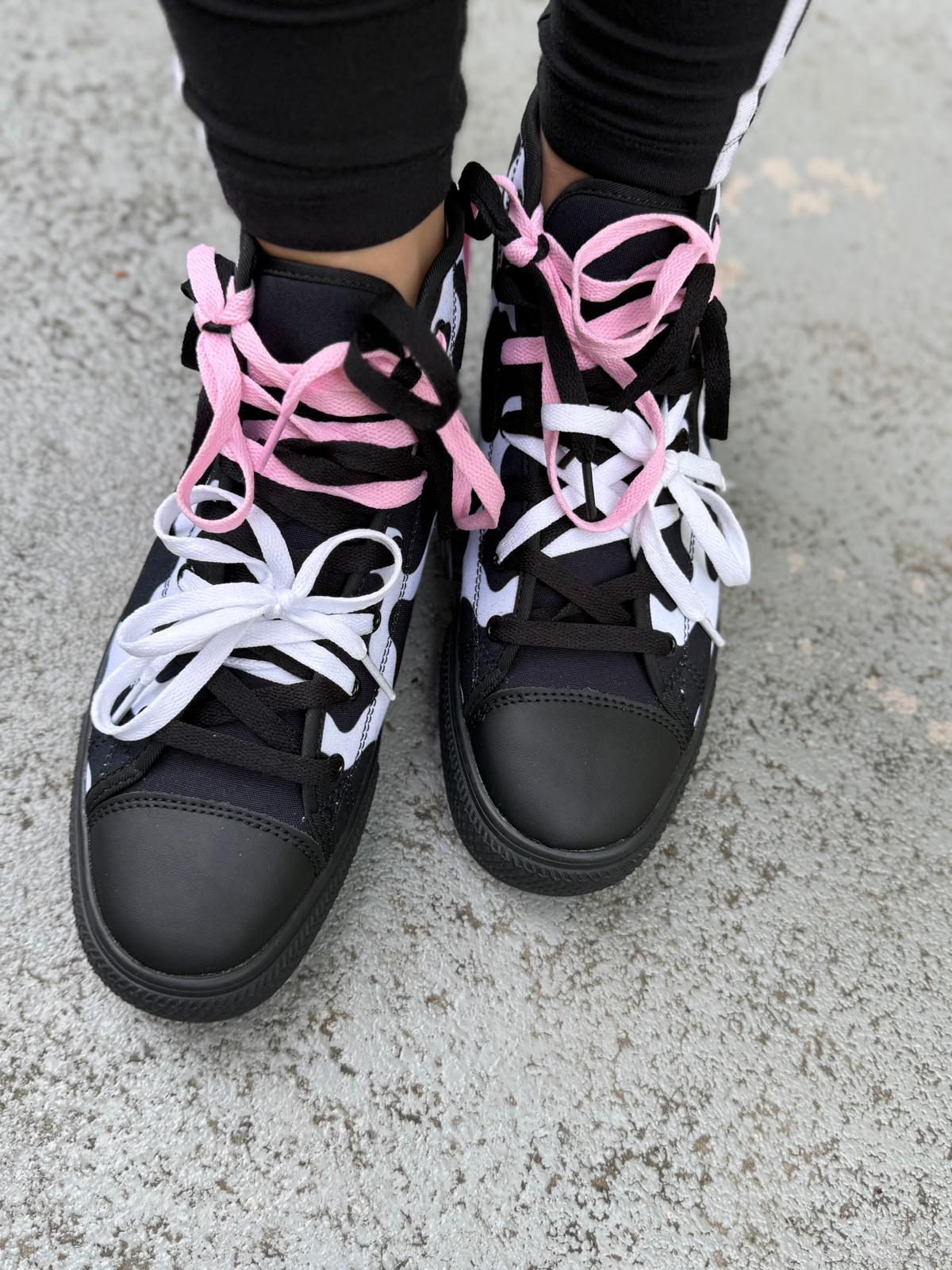 COW PRINT HIGH TOPS
