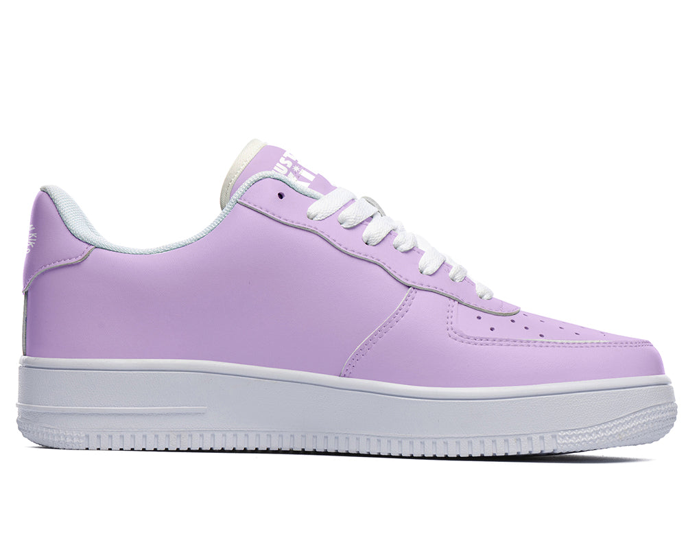 Wisteria Sneakers: Solid Wisteria Court Sneakers