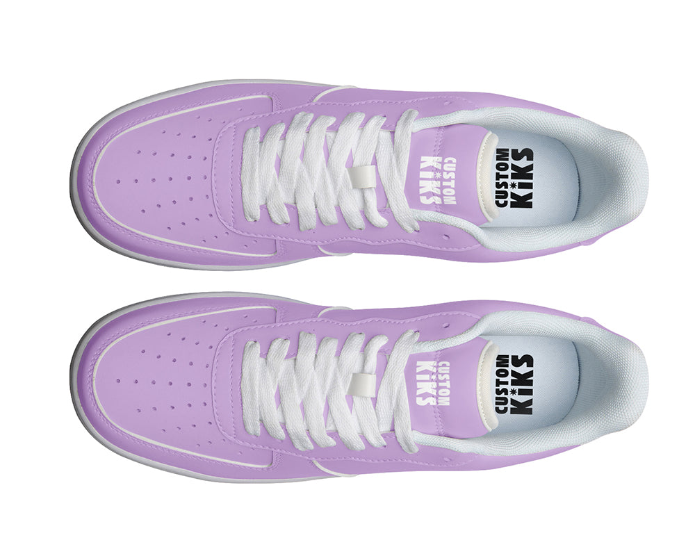 Wisteria Sneakers: Solid Wisteria Court Sneakers