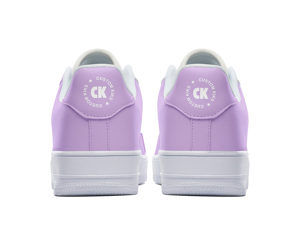 Wisteria Sneakers: Solid Wisteria Court Sneakers
