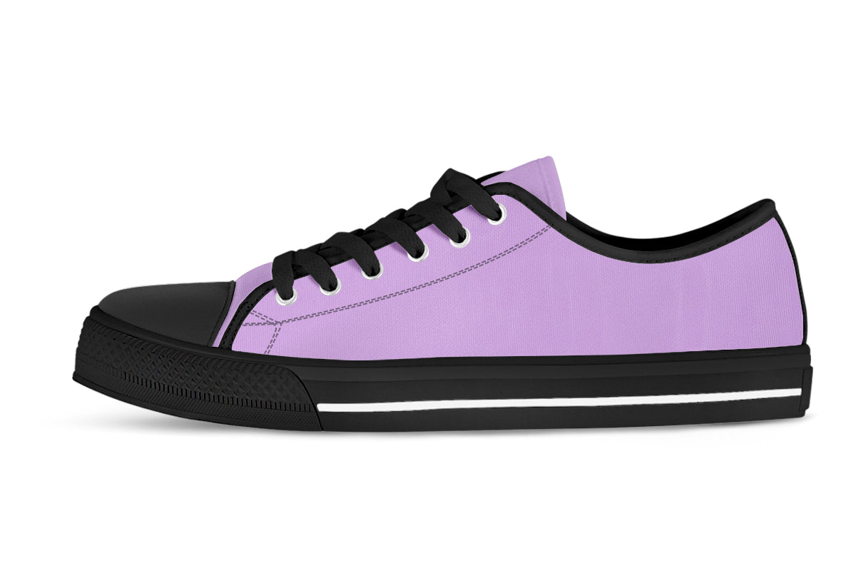 Wisteria Sneakers: Solid Wisteria Low Top Sneakers