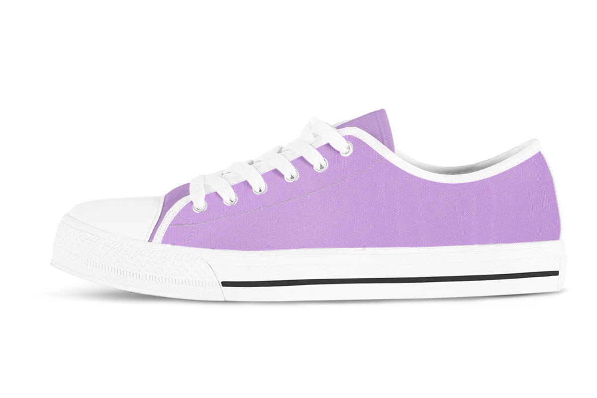 Wisteria Sneakers: Solid Wisteria Low Top Sneakers