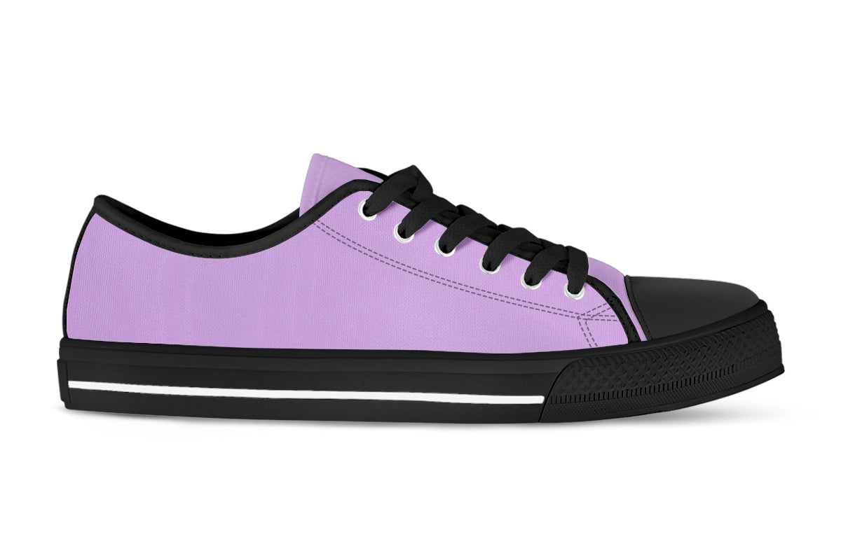 Wisteria Sneakers: Solid Wisteria Low Top Sneakers