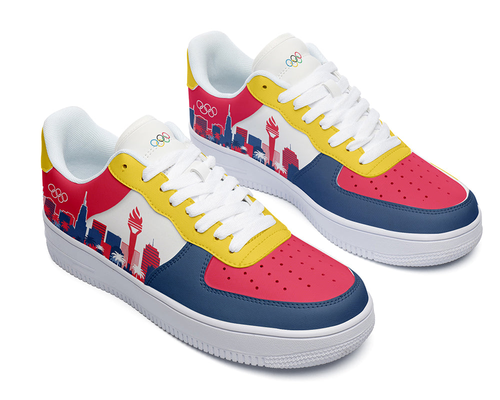 Los Angeles Sneakers: Los Angeles Skyline Court Sneakers