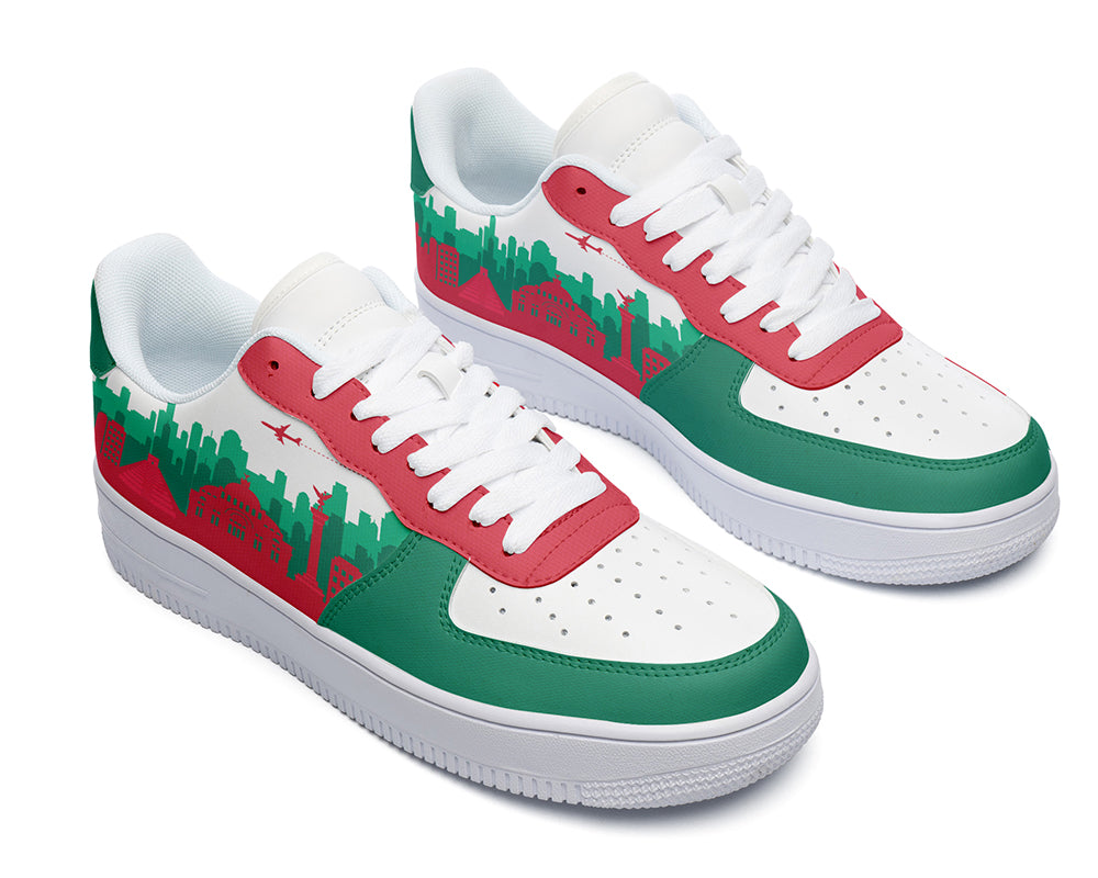 Mexico City Sneakers: Mexico City Pattern Court Sneakers