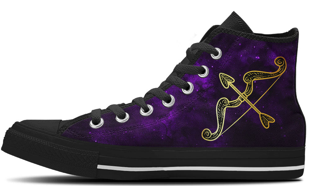Sagittarius Sneakers: Sagittarius Zodiac Sign High Top Sneakers