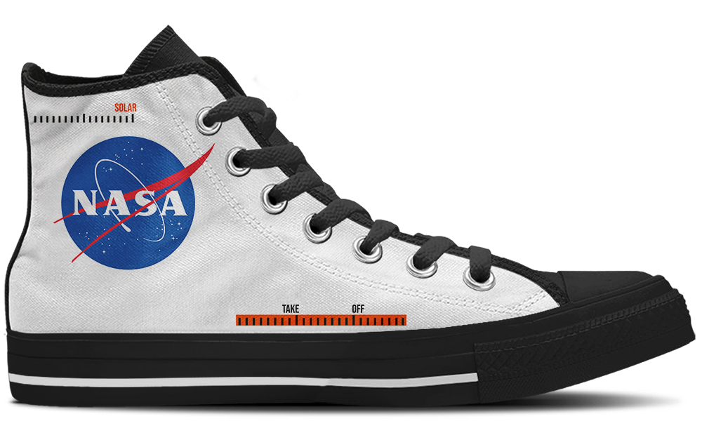 NASA Sneakers: NASA Logo High Top Sneakers