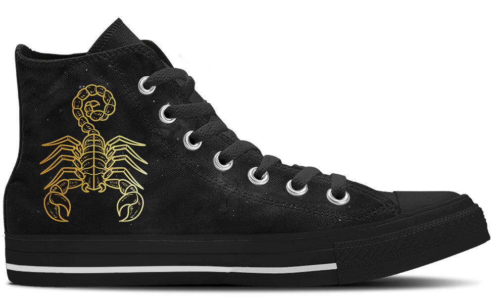 Scorpio Sneakers: Scorpio Zodiac Sign High Top Sneakers