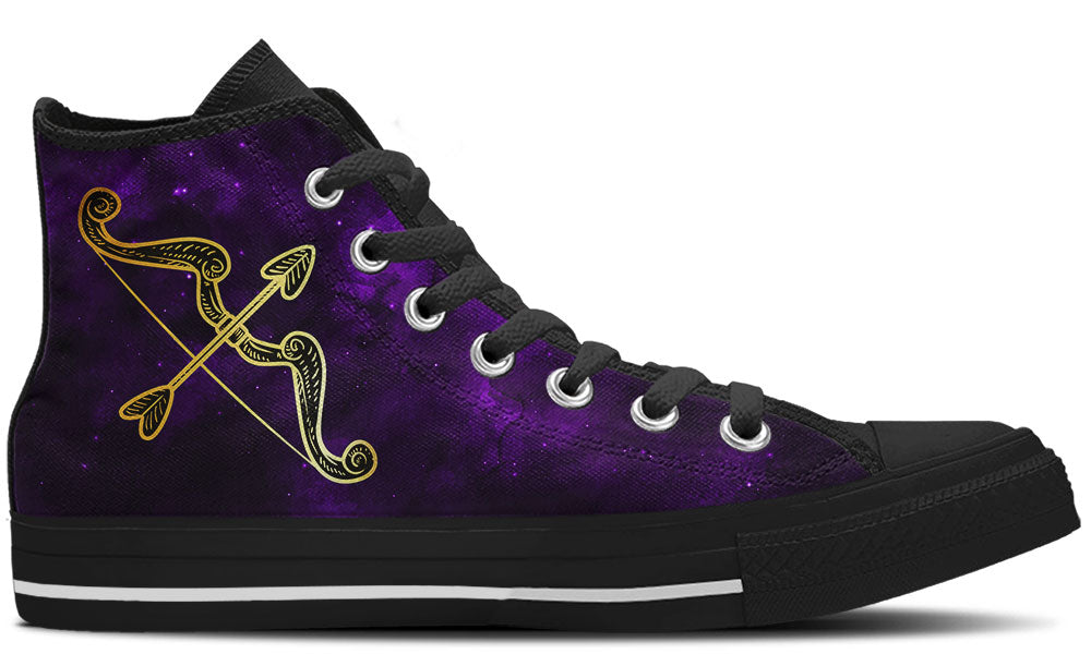 Sagittarius Sneakers: Sagittarius Zodiac Sign High Top Sneakers
