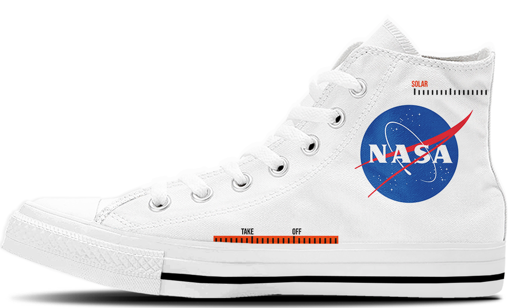 NASA Sneakers: NASA Logo High Top Sneakers