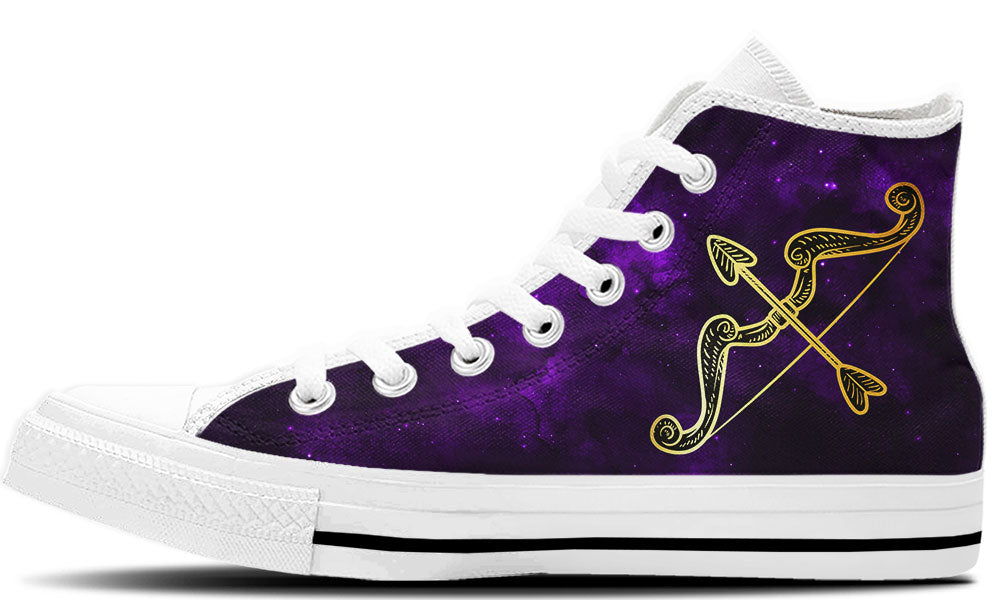 Sagittarius Sneakers: Sagittarius Zodiac Sign High Top Sneakers