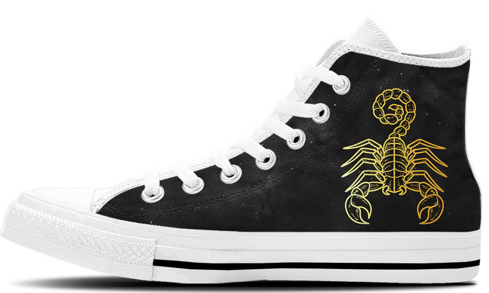 Scorpio Sneakers: Scorpio Zodiac Sign High Top Sneakers