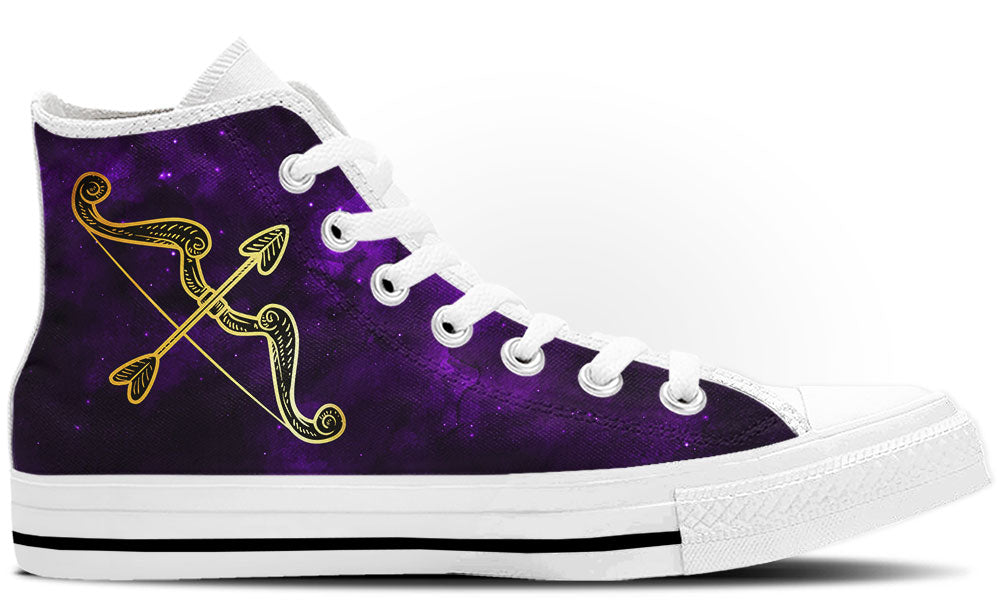 Sagittarius Sneakers: Sagittarius Zodiac Sign High Top Sneakers