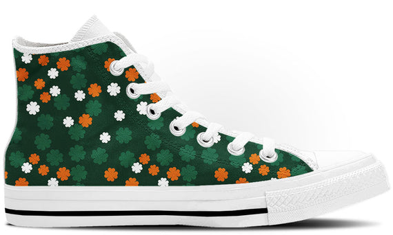 Lucky Clover Green Sneakers for St. Patrick's Day Celebration – Comfortable & Stylish Parade Shoes