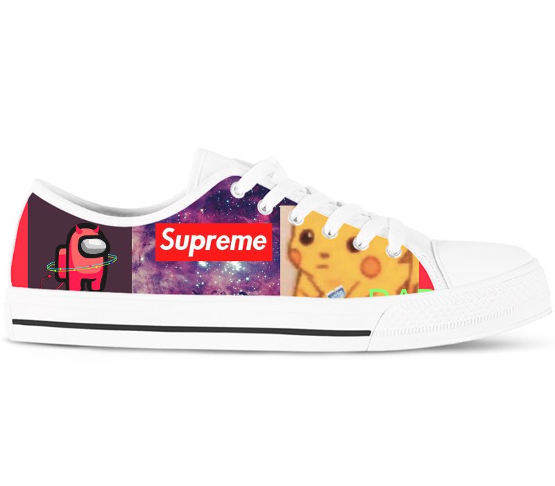 Design Your Own - White Low Tops