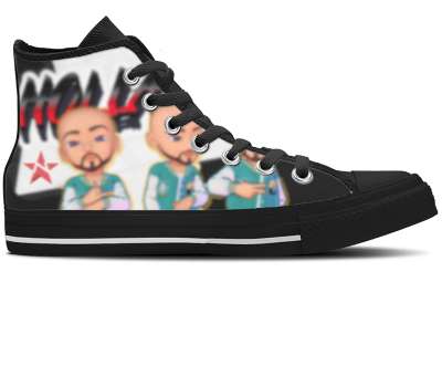 Design Your Own - Black High Tops