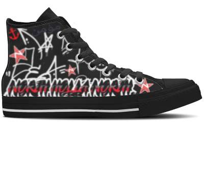 Design Your Own - Black High Tops