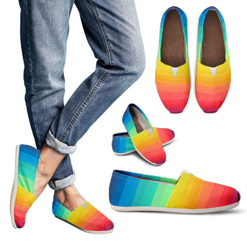 Rainbow Flats - CustomKiks Shoes