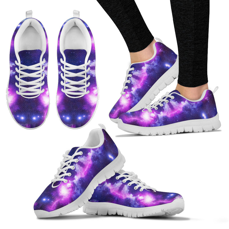 Galaxy Design Running Shoes - Milkyway Print Sneakers – CustomKiks.com