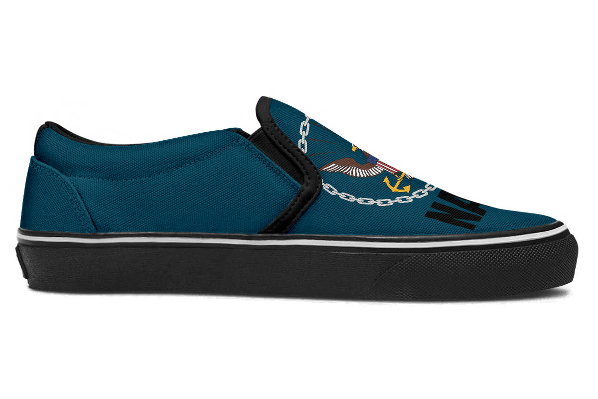 US NAVY SLIP ONS