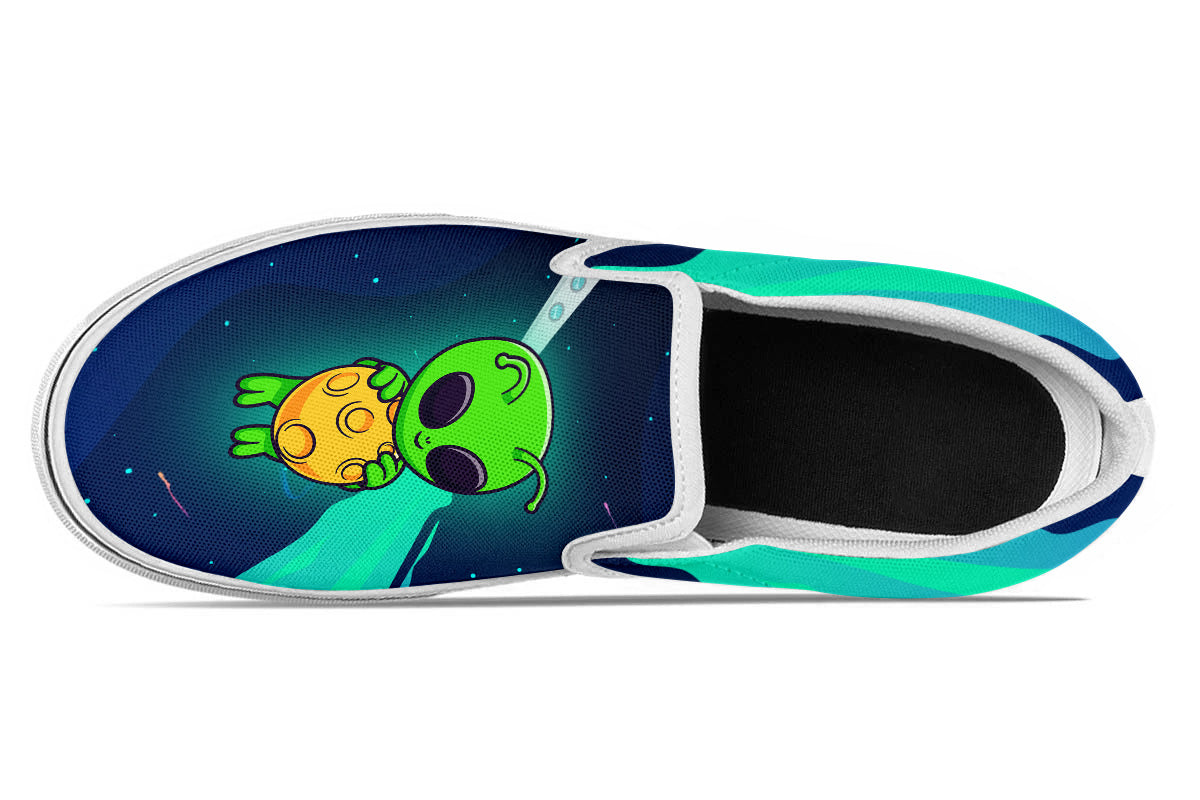 Alien Slippers Alien Slip On Shoes - Casual Flat Sneakers – CustomKiks.com