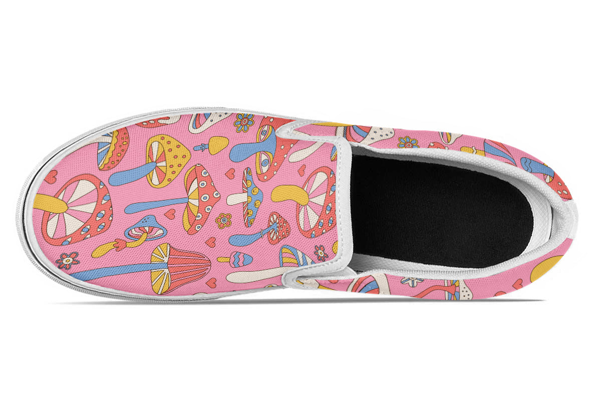 FUNKY MUSHROOMS SLIP ONS