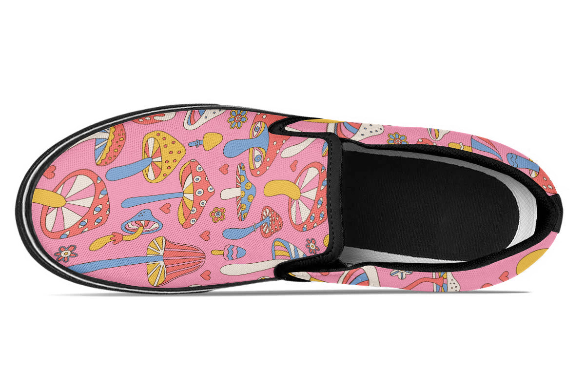 FUNKY MUSHROOMS SLIP ONS
